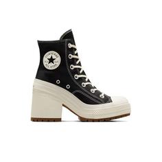 کفش کانورس پاشنه بلند مشکی سفید Converse Chuck 70 De Luxe Heel