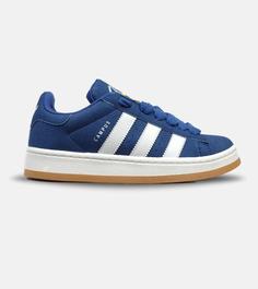 کفش کتانی بزرگ پا آبی سفید ADIDAS Campus مدل 5719