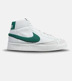 کفش کتانی ساقدار سفید سبز مردانه نایک NIKE blazer مدل 5670