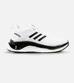 کفش کتانی مردانه سفید خط مشکی Adidas running shoes مدل 3043