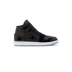 کفش نایک ایرجردن 1 ساق بلند مشکی ورنی Nike Air Jordan 1 Retro Mid Space Jam