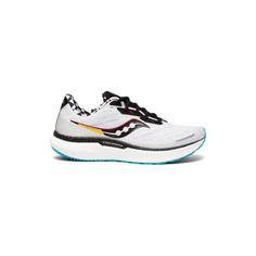 کتانی رانینگ ساکونی سفید مشکی زرد Saucony Triumph 19 White Black Yellow