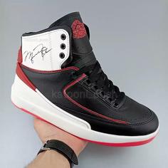 کتونی جردن Nike Jordan 2 مردانه ساقدار مشکی قرمز سفید 41 تا 44   نایک جردن   جردن 2   کفش ساقدار   کفشجردن    نایک   