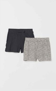 پک دوتایی شلوارک نخی اچ اند ام دخترانه 2-pack jersey shorts