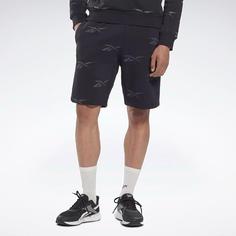 شلوارک مردانه ریباک مدل Reebok Identity Vector Fleece Shorts Black White HM9316