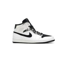 کفش ساقدار نایک ایرجردن 1 سفید نقره ای مدل Air Jordan 1 Mid Alternate Think 16