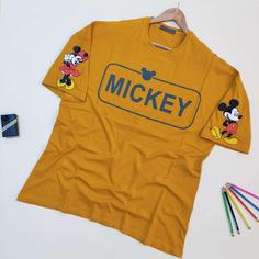 تیشرت لانگ نوشته Mickey ( کد ۱۱۱۵)