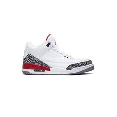 کتونی نایک ایرجردن 3 سفید قرمز Nike Air Jordan 3 Retro Hall of Fame