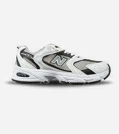 کفش کتانی مردانه و زنانه سفید خاکستری NEW BALANCE 530 مدل 4073