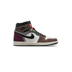 کفش نایک ایرجردن 1 قهوه ای زرشکی Nike Air Jordan 1 Hand Crafted