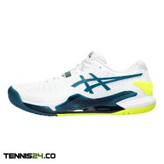 کفش تنیس مردانه اسیکس Asics Gel-Resolution 9 Clay- سفید/زرد