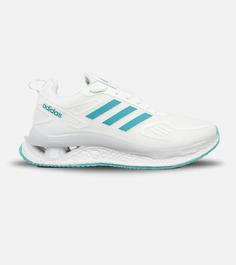 کفش کتانی مردانه سفید آبی اقیانوسی Adidas running shoes مدل 4680