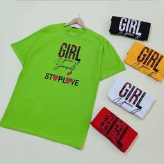 تیشرت لانگ طرح Girl ( کد ۱۱۱۴)