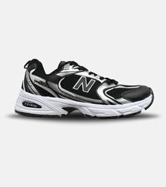 کفش کتانی مردانه و زنانه مشکی نقره ای NEW BALANCE 530 مدل 5508