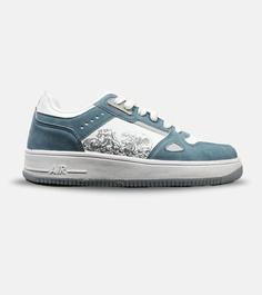 کفش کتانی مردانه سفید آبی NIKE AirForce Draw مدل 4955