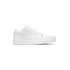 کتونی نایک ایرجردن 1 ساق کوتاه فول سفید Nike Air Jordan 1 Low White