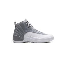 کتونی نایک ایرجردن 12 سفید طوسی Air Jordan 12 Retro Stealth