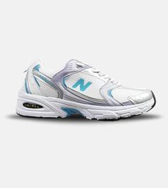 کفش کتانی مردانه و زنانه سفید آبی یاسی NEW BALANCE 530 مدل 5445