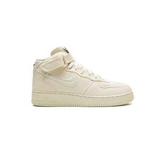 کتونی نایک ایرفورس نیم ساق استاسی Nike Airforce 1 X Stussy Mid Fossil Stone