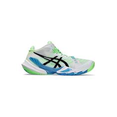 کتونی تخصصی والیبال اسیکس متارایز سفید سبز آبی Asics Metarise White Green Blue