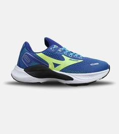 کفش کتانی مردانه آبی سبز MIZUNO wave rider 24 مدل 5491