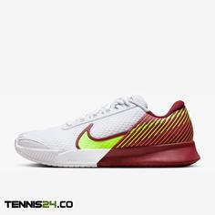 کفش تنیس مردانه نایک NikeCourt AirZoom Vapor Pro2 – سفید/زرشکی