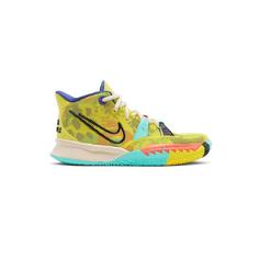 کفش بسکتبال نایکی کایری 7 زرد و آبی Nike Kyrie 7 GS 1 World 1 People