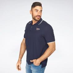 تیشرت مردانه ریباک مدل Reebok Solid Men Polo Neck Navy Blue T-Shirt H49685