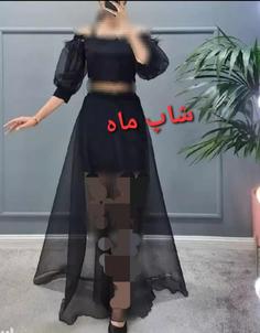 پیراهن مجلسی زنانه بلند حریر شیشه ای وساتن