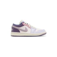 کفش نایک ایرجردن 1 ساق کوتاه بنفش پاستیلی Nike Air Jordan 1 Low Pastel Plum