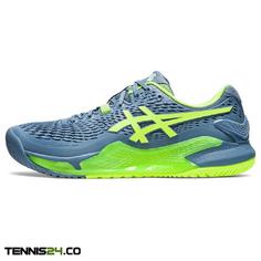 کفش تنیس مردانه اسیکس Asics Gel-Resolution 9 – طوسی/ سبز