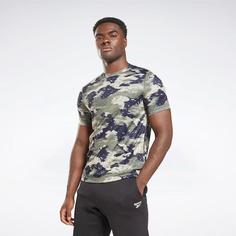 تیشرت مردانه ریباک مدل Reebok Train Camo Tech TEE Yeşil Erkek Kısa Kol T-Shirt 101449830