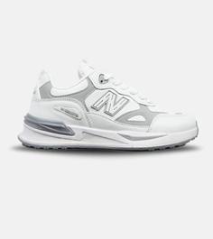 کفش کتانی مردانه سفید طوسی NEW BALANCE yg niubailun مدل 5274