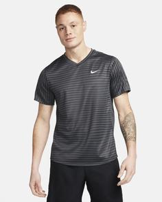 تی شرت تنیس مردانه نایک NikeCourt Dri-FIT Victory- طوسی