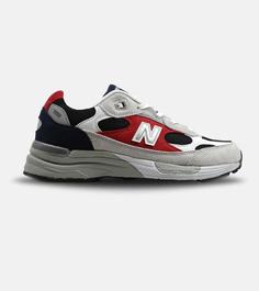 کفش کتانی سفید طوسی قرمز Newbalance 992 مدل 5278