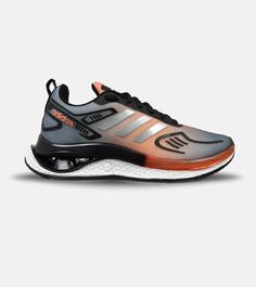 کفش کتانی مردانه مشکی طوسی نارنجی Adidas running shoes مدل 5014