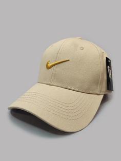 کلاه کپ کتان رنگ کرم مدل Nike خاص کد 5267