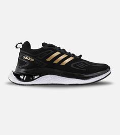 کفش کتانی مردانه مشکی طلایی Adidas running shoes مدل 2121