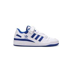 کتونی ست آدیداس فوروم سفید آبی Adidas Forum Low White Royal Blue