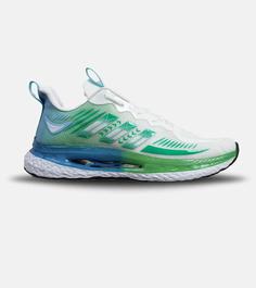 کفش کتانی مردانه سفید سبز آبی ADIDAS running مدل 6140