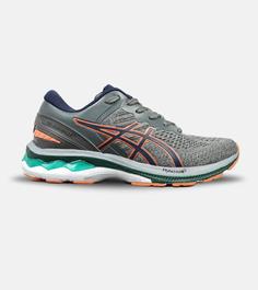 کتانی بزرگ پا طوسی نارنجی ASICS GEL-KAYANO 27 مدل 4742