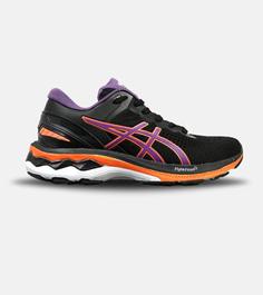 کتانی بزرگ پا مشکی بنفش نارنجی ASICS GEL-KAYANO 27 مدل 4741