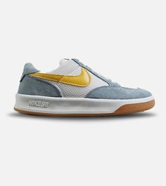 کفش کتانی زنانه و مردانه آبی زرد NIKE SB مدل 4040