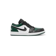 کتونی نایک ایرجردن 1 ساق کوتاه سبز مشکی Air Jordan 1 Low Green Toe