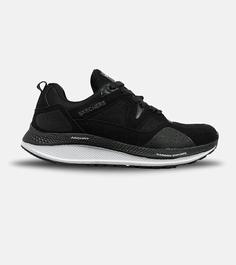 کفش کتانی طبی زنانه و مردانه مشکی سفید SKECHERS archfit v02 مدل 4819