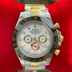 ساعت مردانه رولکس نقره‌ای   طلایی  Rolex Daytona