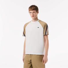 تی شرت تنیس مردانه لاکست Lacoste Regular Fit- کرم