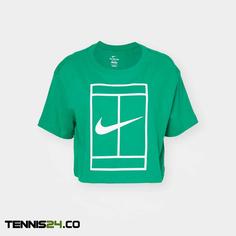 تی‌شرت تنیس زنانه نایک Nike Court Dri-FIT Heritage – سبز