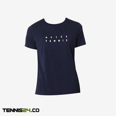 تی شرت تنیس زنانه اسیکس Asics Women Court Graphic TEE- سرمه ای