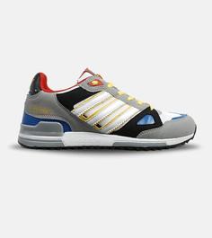 کفش کتانی مردانه طوسی آبی زرد ADIDAS zx 750 lego مدل 4517